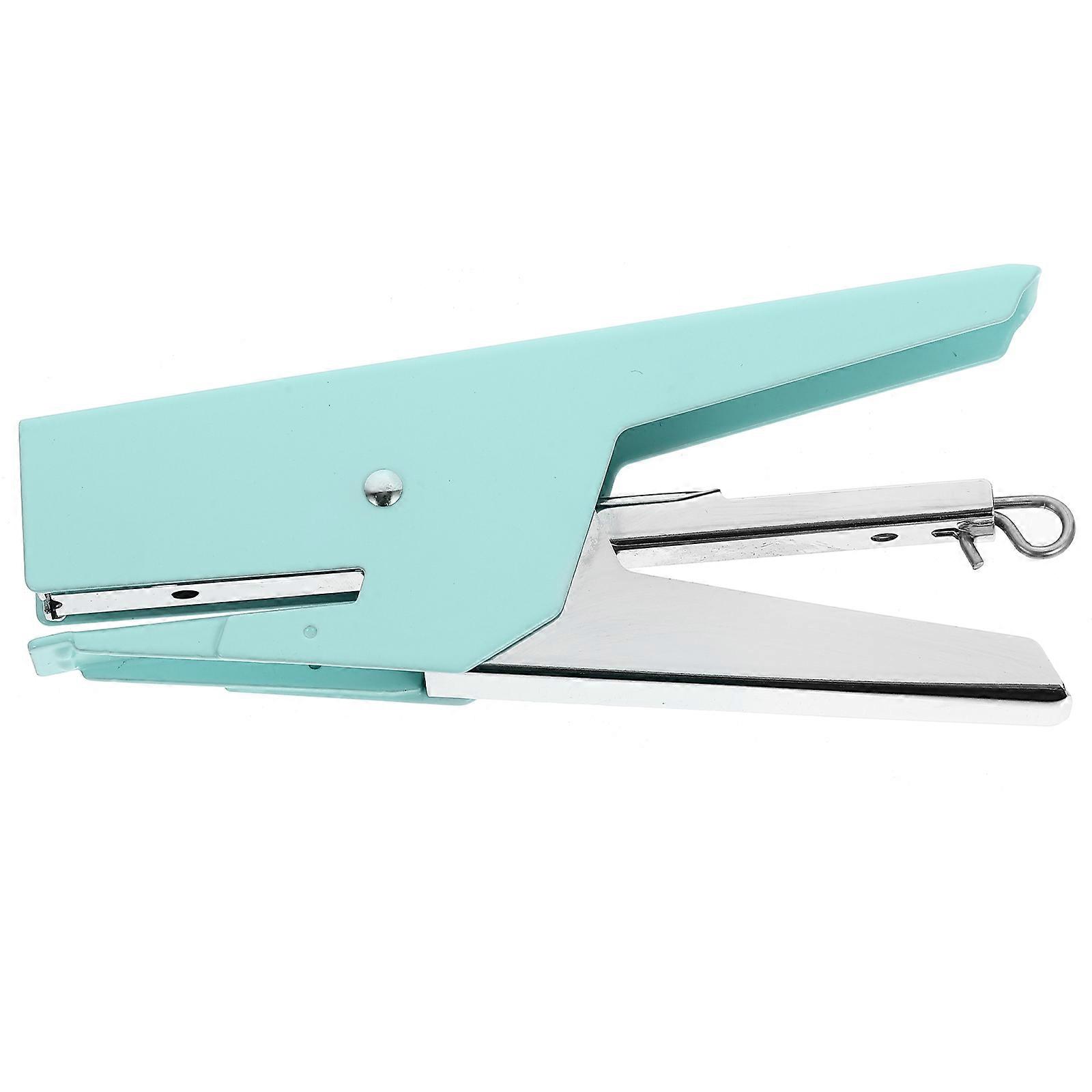 Kawaii Metal Stapler Compact Handheld For Classroom Use Green Quick Stapling 1Pcs