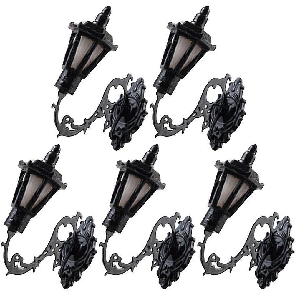 Miniature Wall Lamp Sand Table Decorative Lamp Landscaping Materials 2.8X2.8CM Lighting 5Pcs