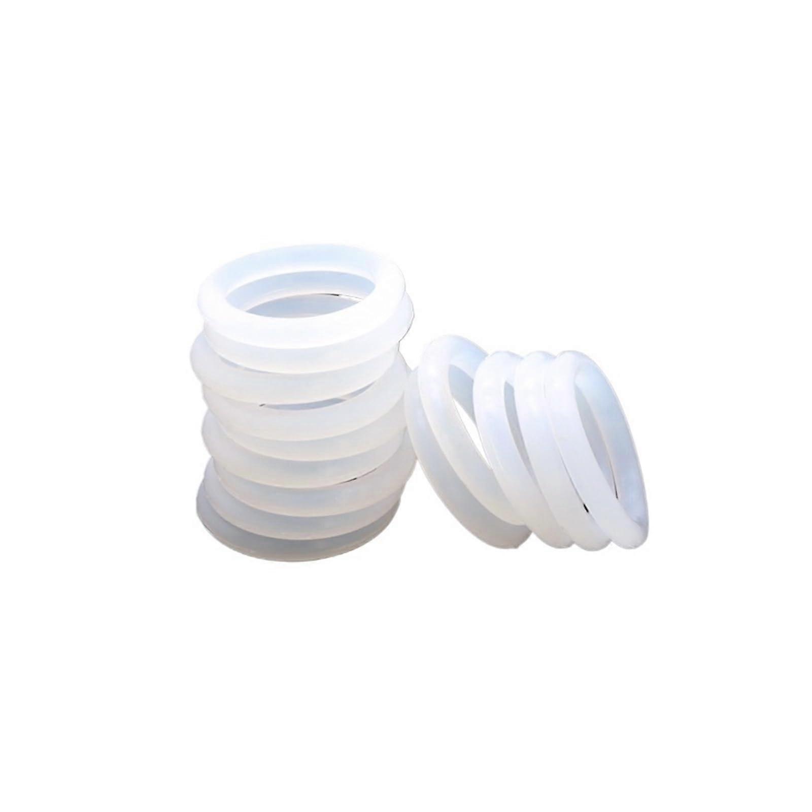 VMQ O-Ring Gasket, 10 Pieces, Silicone Rubber, Waterproof, 5 mm Cross Section, 58 mm Outer Diameter, 48 mm Inner Diameter, Non-Toxic