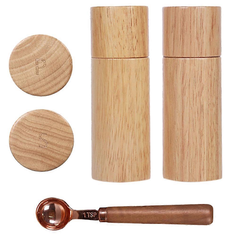 Small Grinder For Spices Home Users Hand Operated Kitchen Tool Wood 3Pack