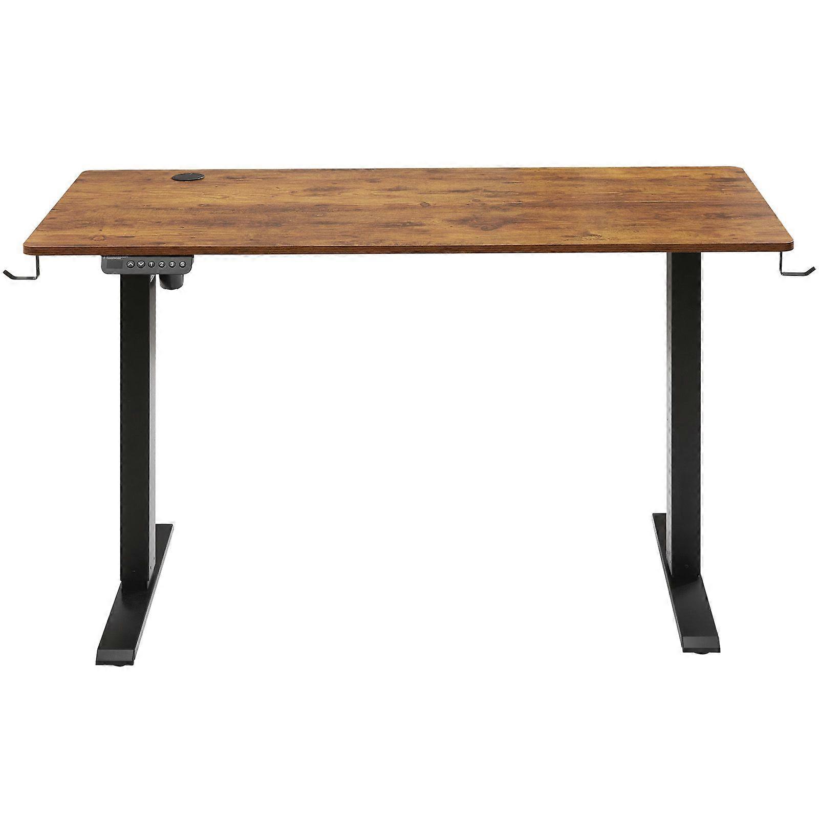 Højdejusterbart skrivebord, 55,1 x 27,6 tommer, bærende 180 LBS Computer Sit Stand up Desk, til hjemmet og kontoret