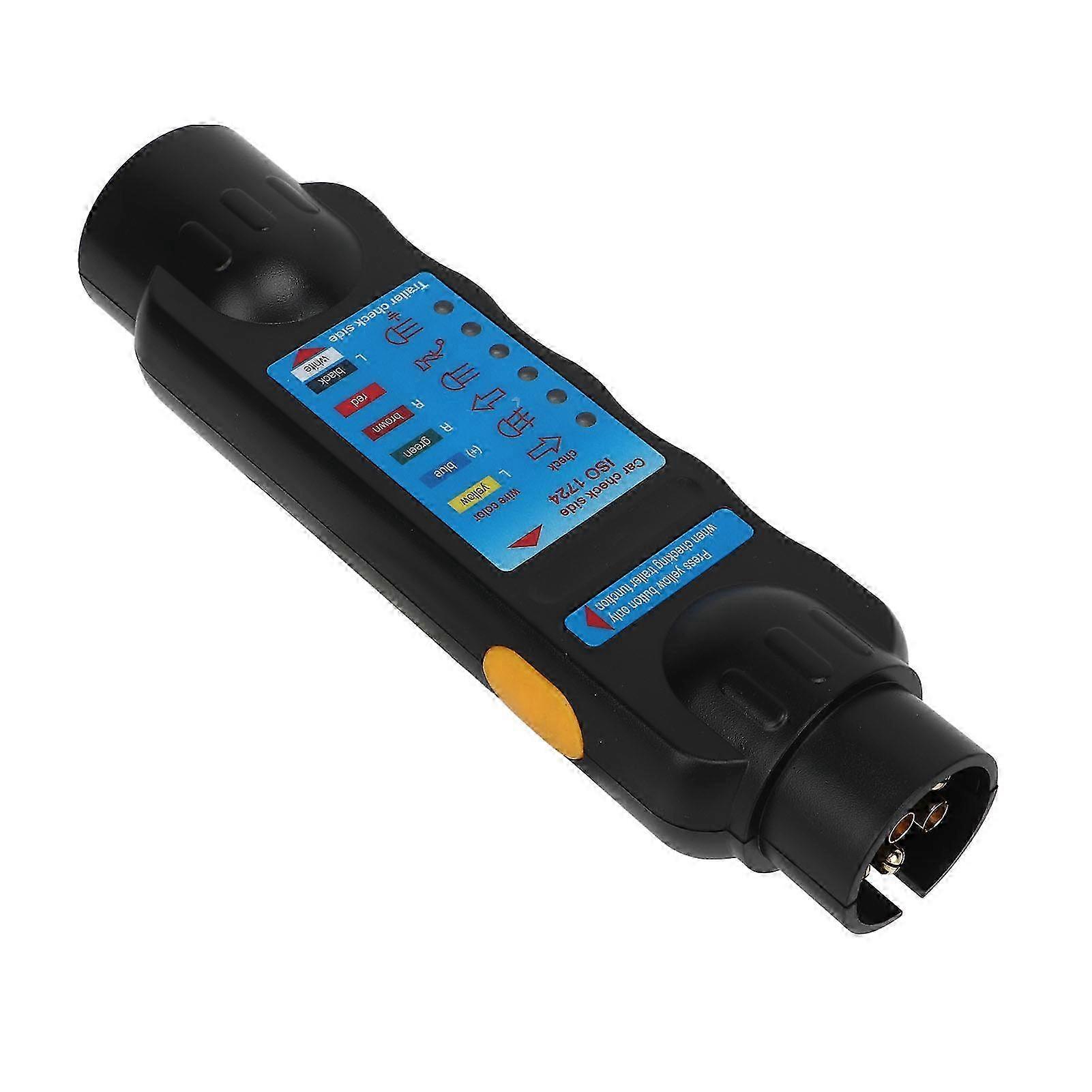 7 Pin Trailer Socket Tester Electrical Tow Bar Wiring Circuit Light Test Tool for Trucks and RVs