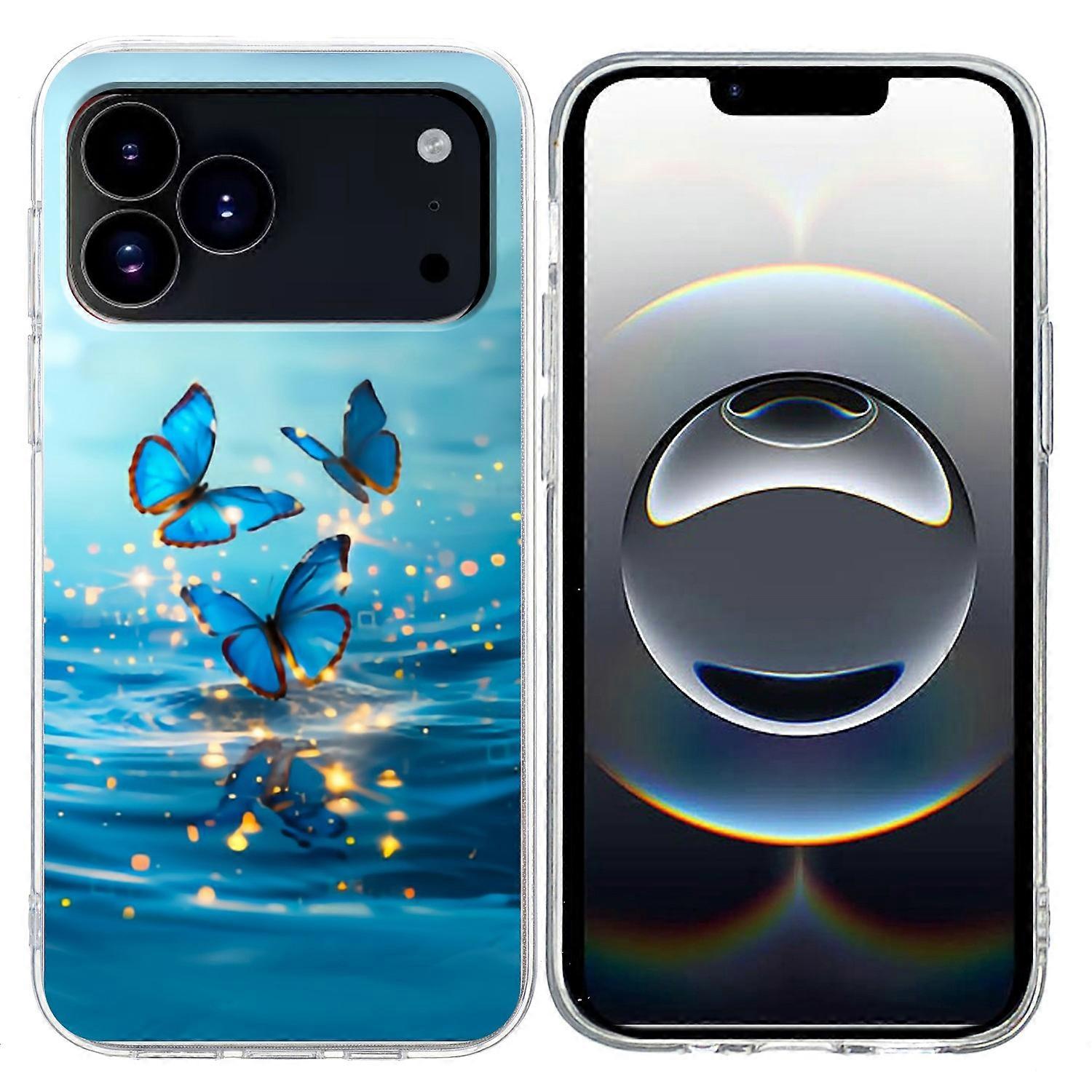 For iPhone 17 Pro Max Case Pattern Printing Shockproof Soft TPU Phone Cover