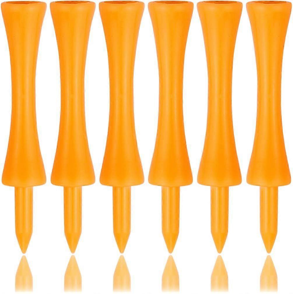 Plastic Golf Tees Pack of 100 - Orange 70mm