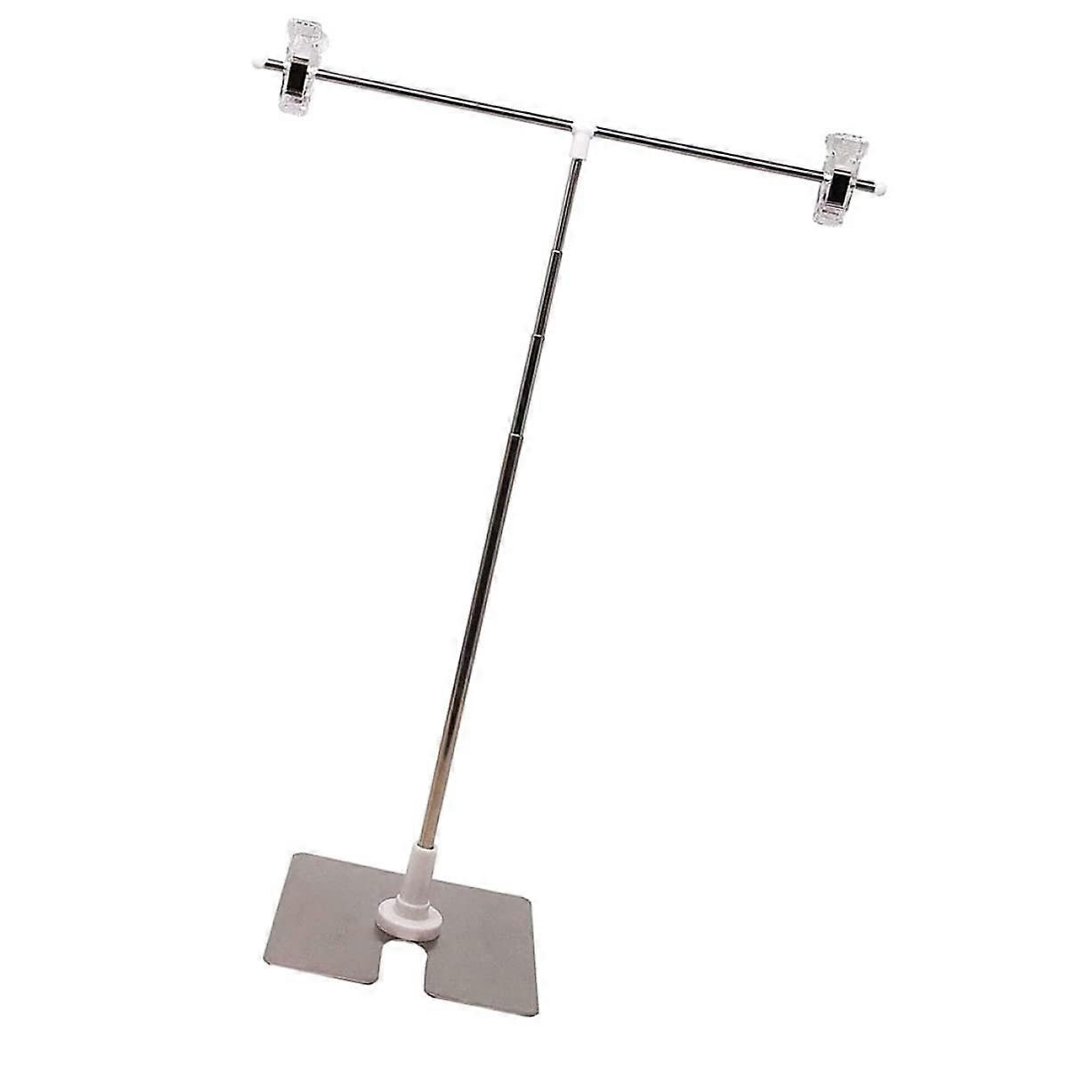 Height-Adjustable T-Shaped Poster Stand for Events, Signs, and Presentations - Portable and Easy to Transport