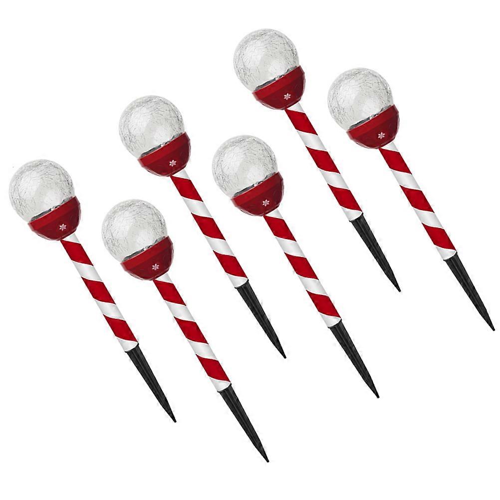 Solar Path Lights Weatherproof For Garden Lawn 6Pcs