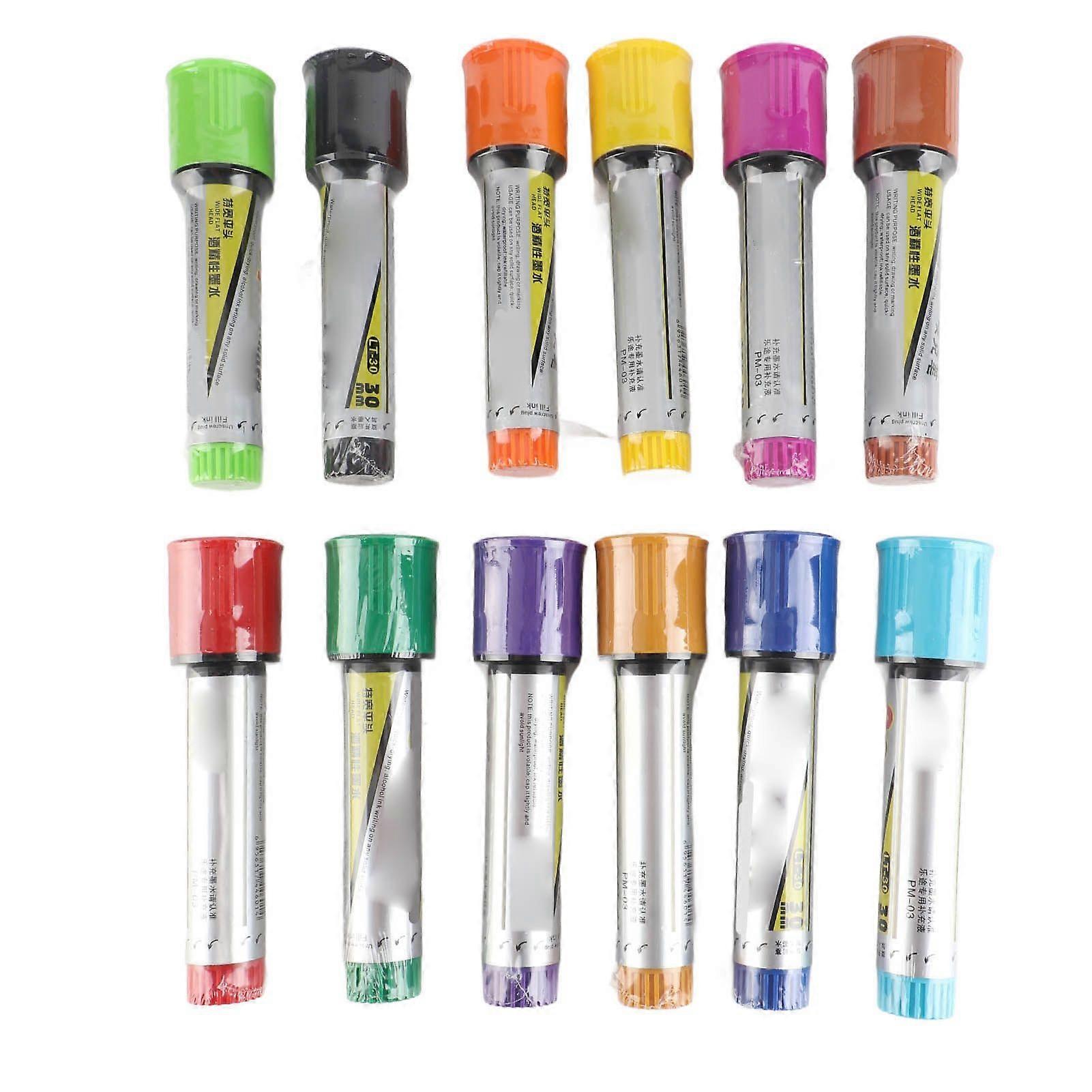 2025 Latest Model  12Pcs Markers Alcohol Ink Harmless Bright Colours