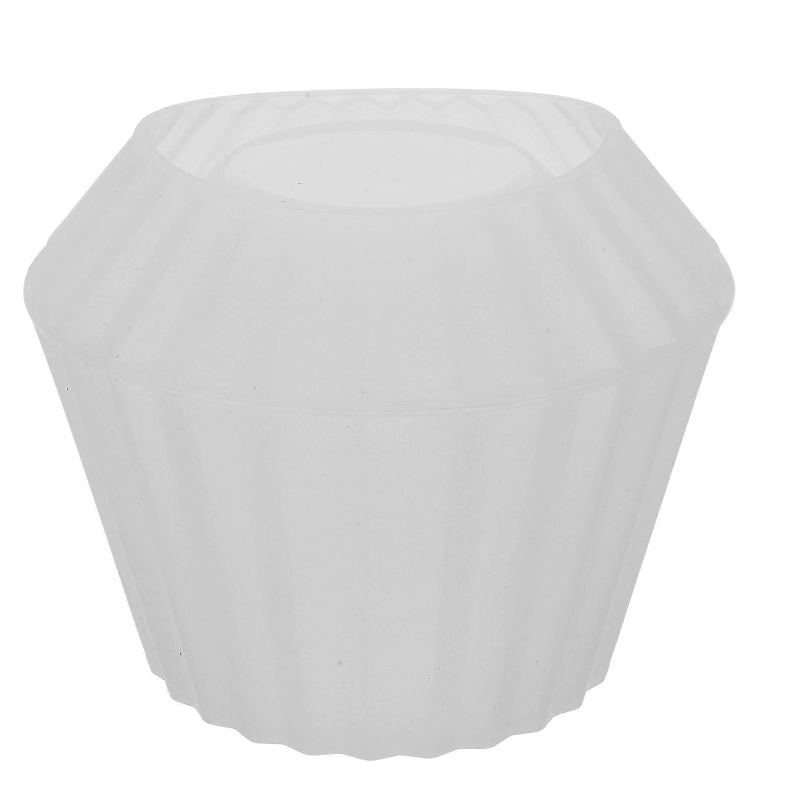 DIY Design Silicone Planter Molds For Candle Making Handmade Items Polygonal 4.9×4.9×4.1in 1Pack