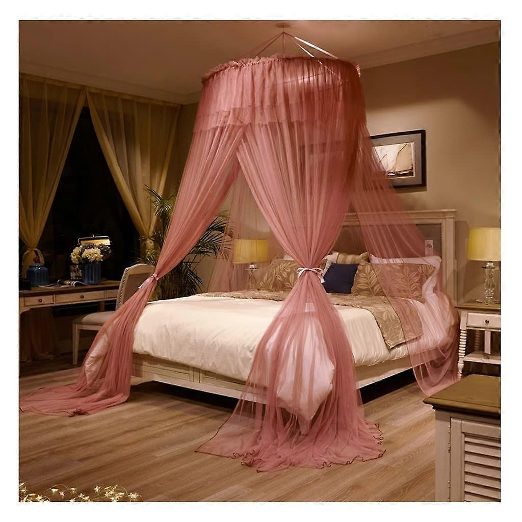 Bed canopy, ceiling, mosquito net, princessstyle, foldable, shading (Color: A3)