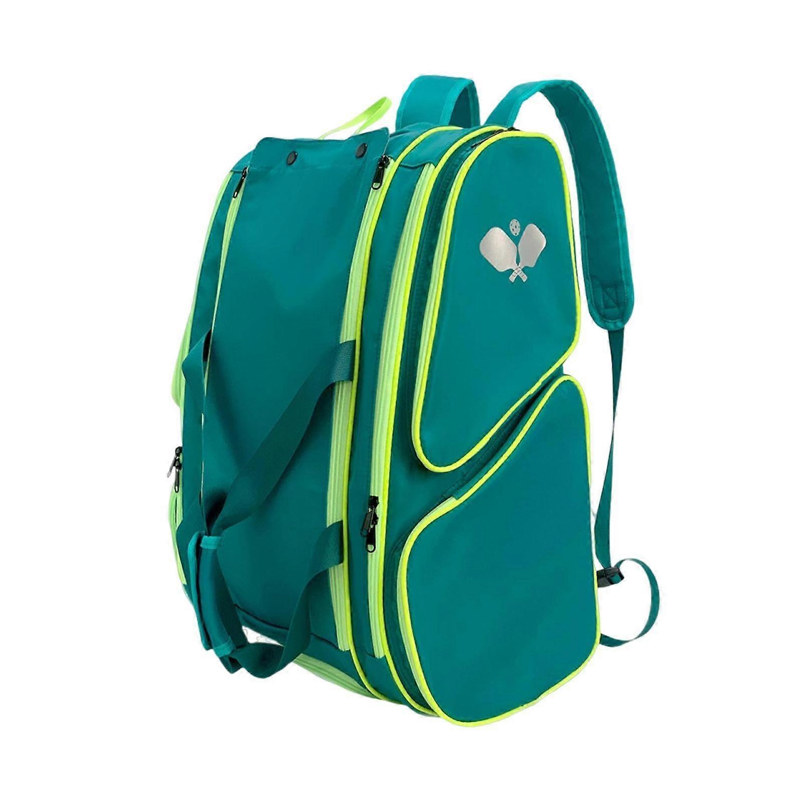 Badminton Bag Pickleball Tag Daypack Pickleball Carry Bag for Pickleball Players Green