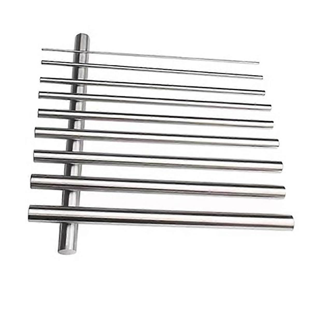 Edelstahl Rundstab 304, 8 mm Durchmesser, 10er-Pack, Silberfarben, Verschiedene Längen (8Mm*200Mm)