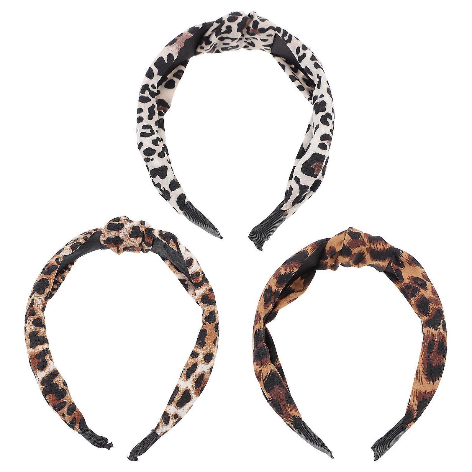 Here's a refined and engaging product description for your **3pcs Leopard Knotted Headbands**:
### π 3 Pack Leopard Knotted Headbands for Women
