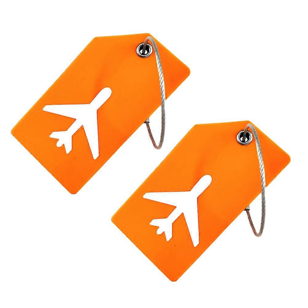 Baggage Tag Luggage Checked Boarding Hanging Simple and Practical 9X5X0.6CM 2Pcs