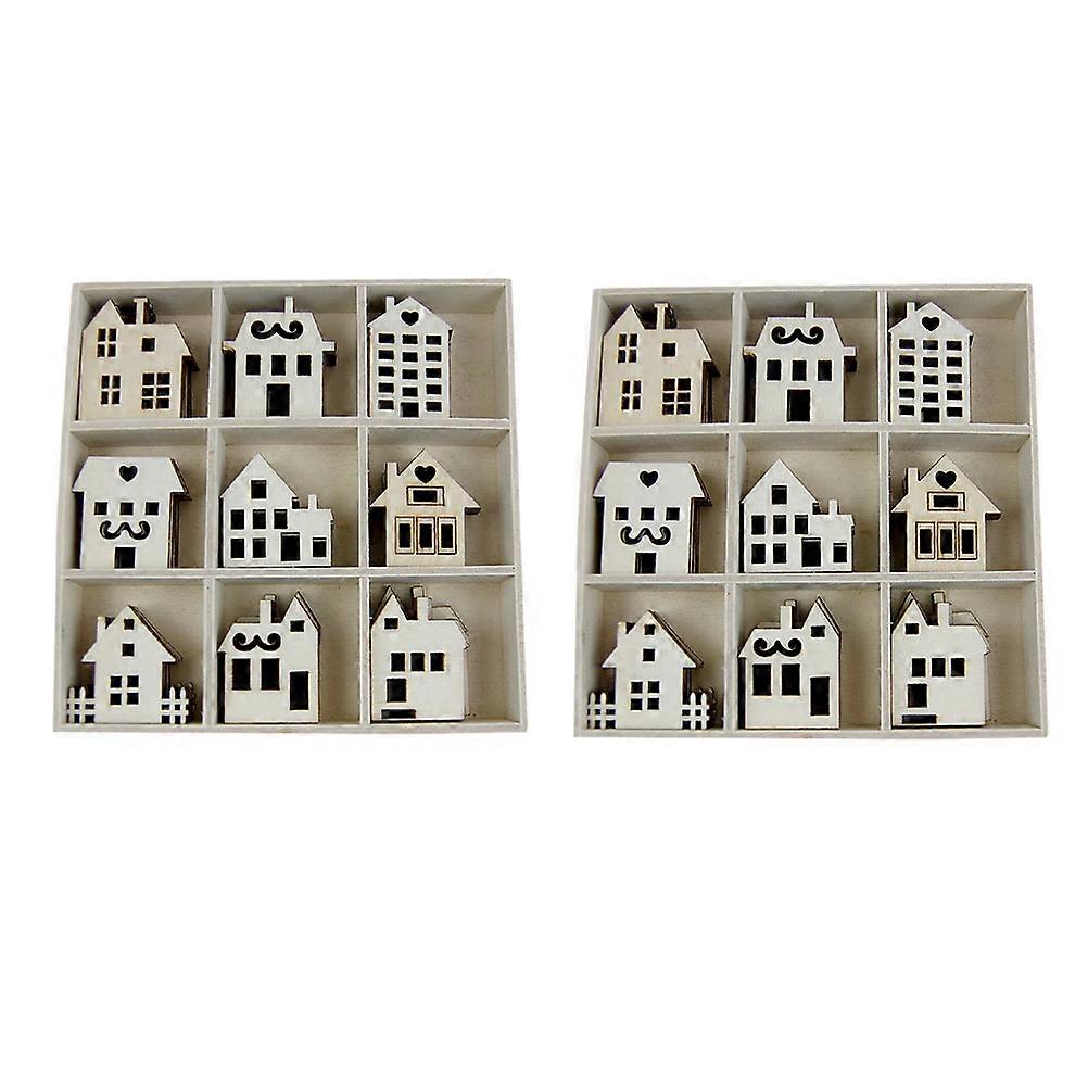 Unfinished Shaped Decor Small Log Slices Diy Handmade Pieces For Home Decoration 2Sets