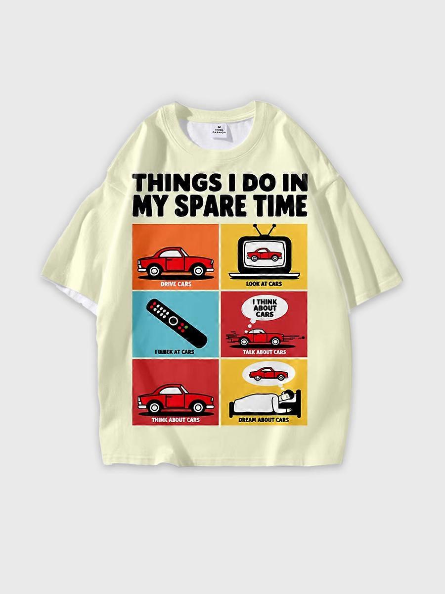 T-shirt round neck Pattern loose short sleeve JW2931