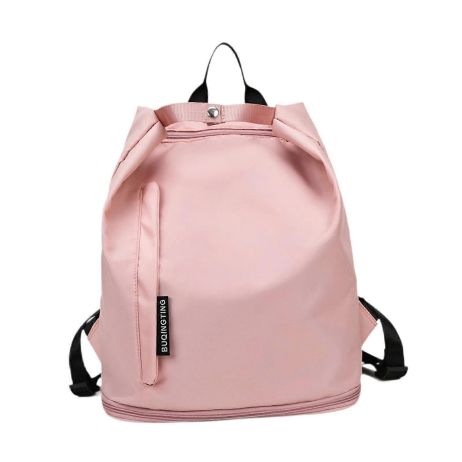Beach Backpack Sports Backpack for Women Men Fashion Outdoor Workout with Shoe Compartment Waterproof Swimsuit Swimming Gym Bag pink