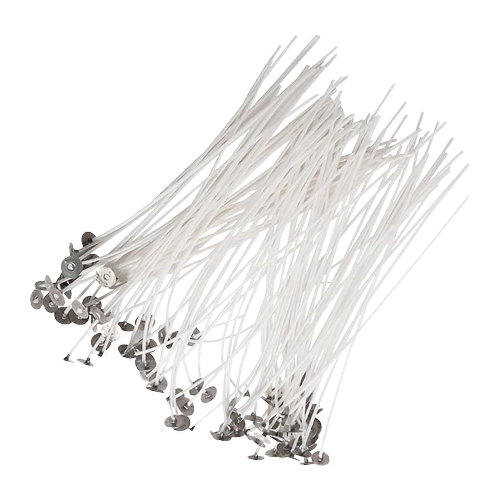 Cotton Wick Quality Filament, Versatile PreCoated Stick Pack of 100 EcoFriendly 9cm Renewal Wicks