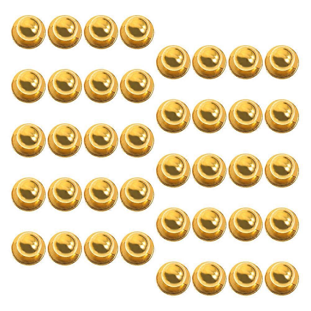 Chef Coat Sewing Buttons Uniform Maintenance Golden Color 1.80x1.80x1.60cm 50Pcs