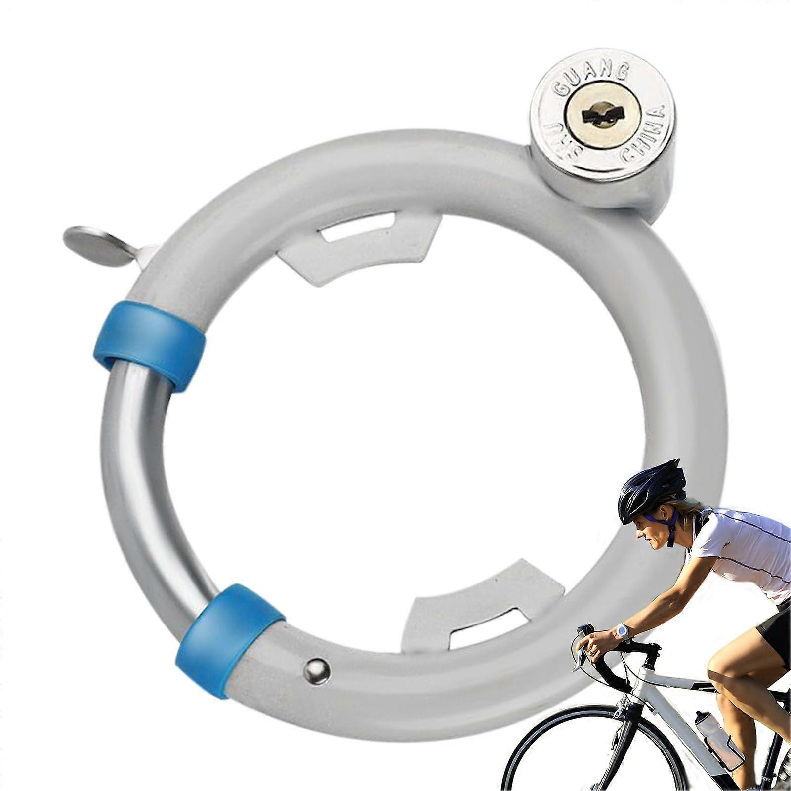 security bike lock, antitheft bicycle lock for road bikes  circular lock for escooters and bicycles.