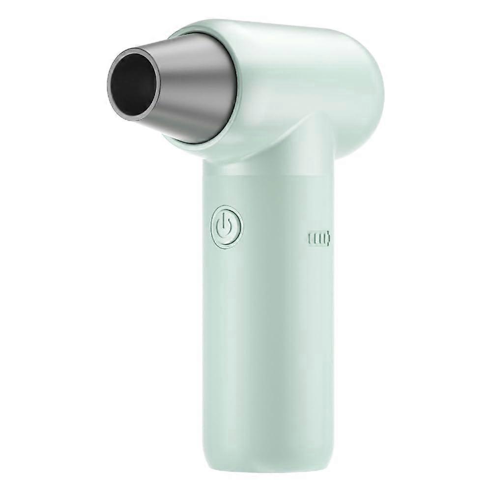 Turbo Jet Fan Mini Handle Violent Turbofan 110000RPM Speed Performance External Blower for Car Cleaning, Green