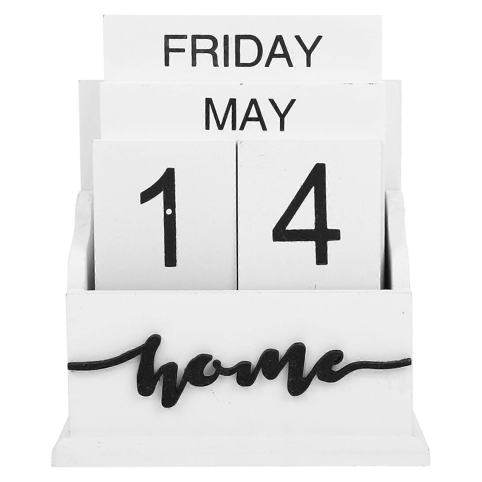 Month Date Display Calendar Desktop Accessory For Study Simple Style 1Pcs