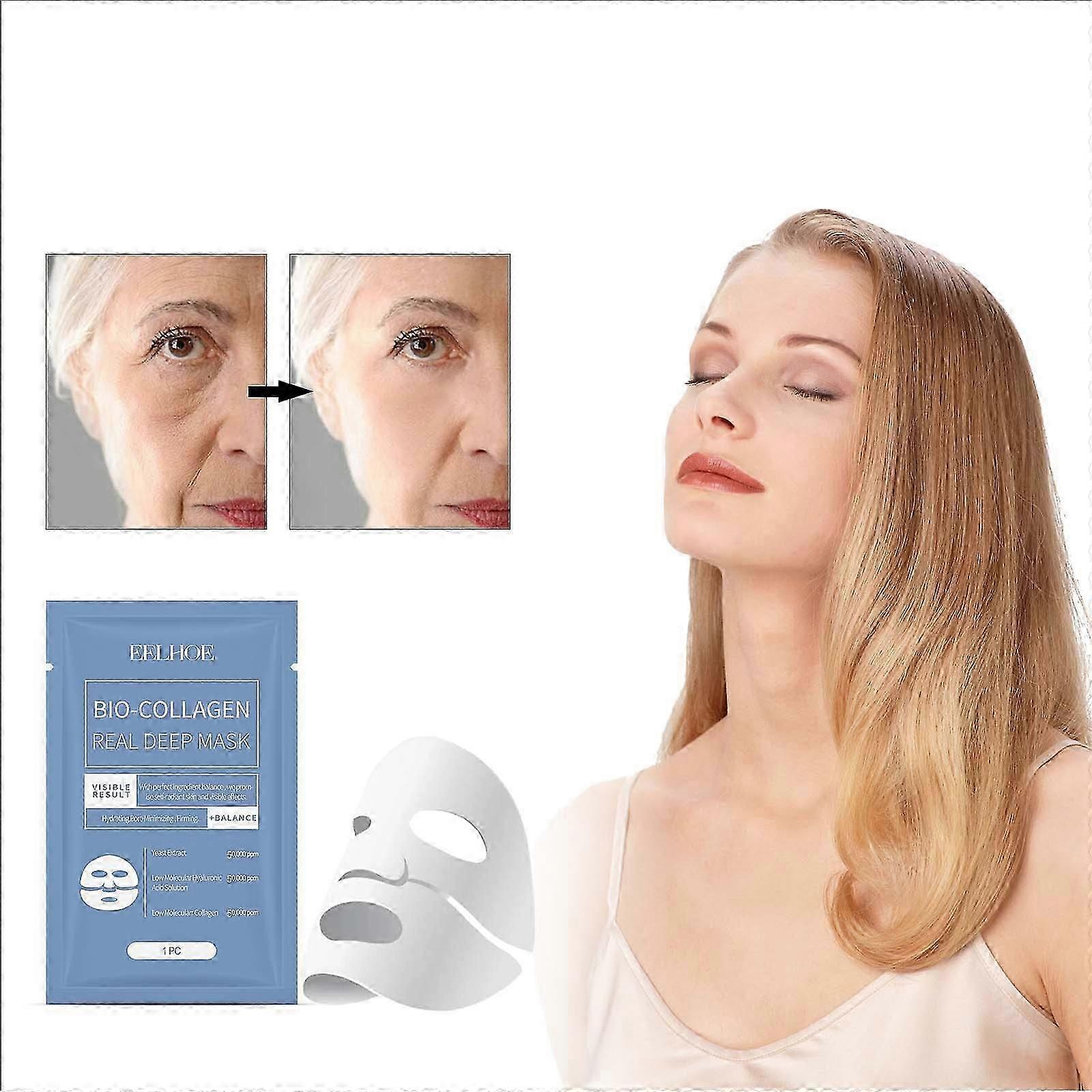Bio-Collagen Real Deep Mask, Bio Collagen Face Mask Overnight, Bio Collagen Real Deep Mask, Deep Collagen Anti Wrinkle Lifting Mask