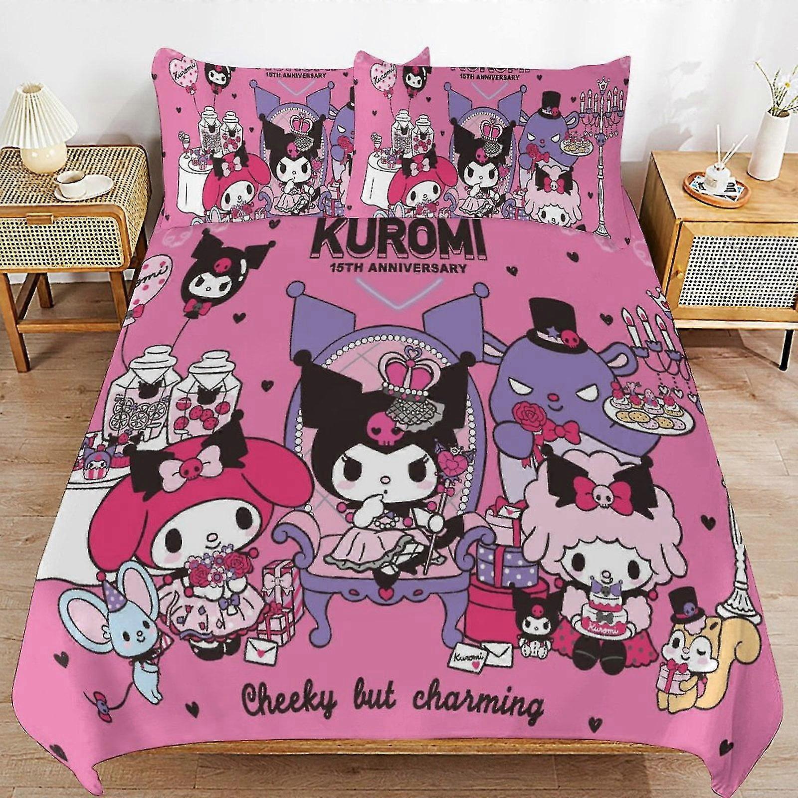 Microfiber Bedding Set with 3D Print Design, Lightweight 3 Piece Comforter Set for Kids