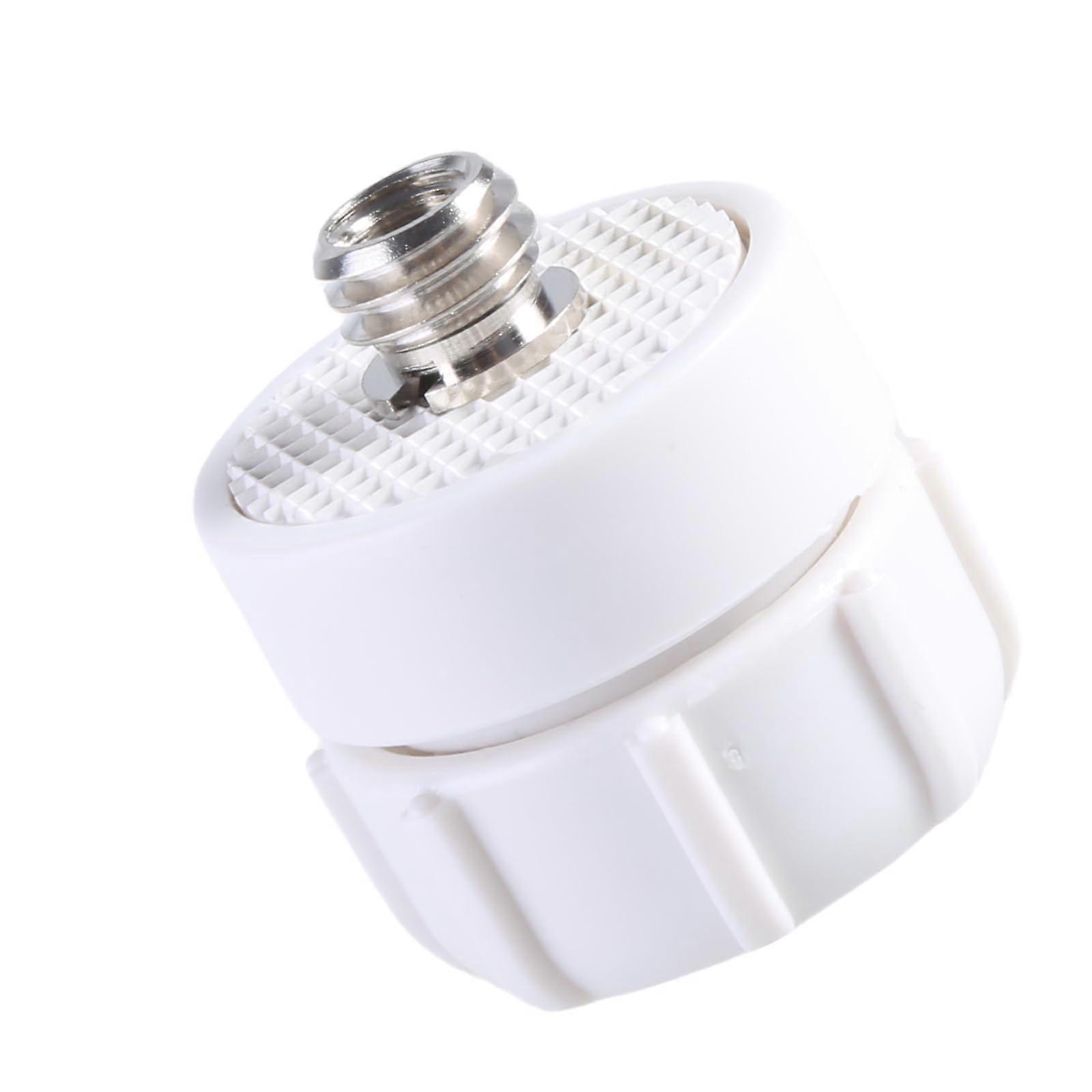 17mm Ball Head to 1/4' and 3/8' Screw Adapter for Action Camera Tripod Mount Photography Gear Microphone Stand Adapter White