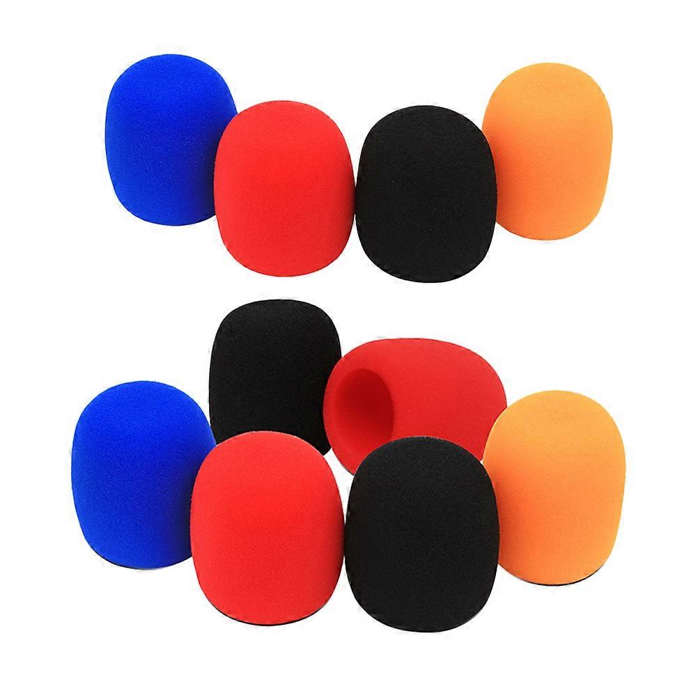 Voici une description de produit raffinée et professionnelle basée sur vos commentaires :

**10pcs Couvercles de microphone - Conception de couleur aléatoire | Ajustement universel |