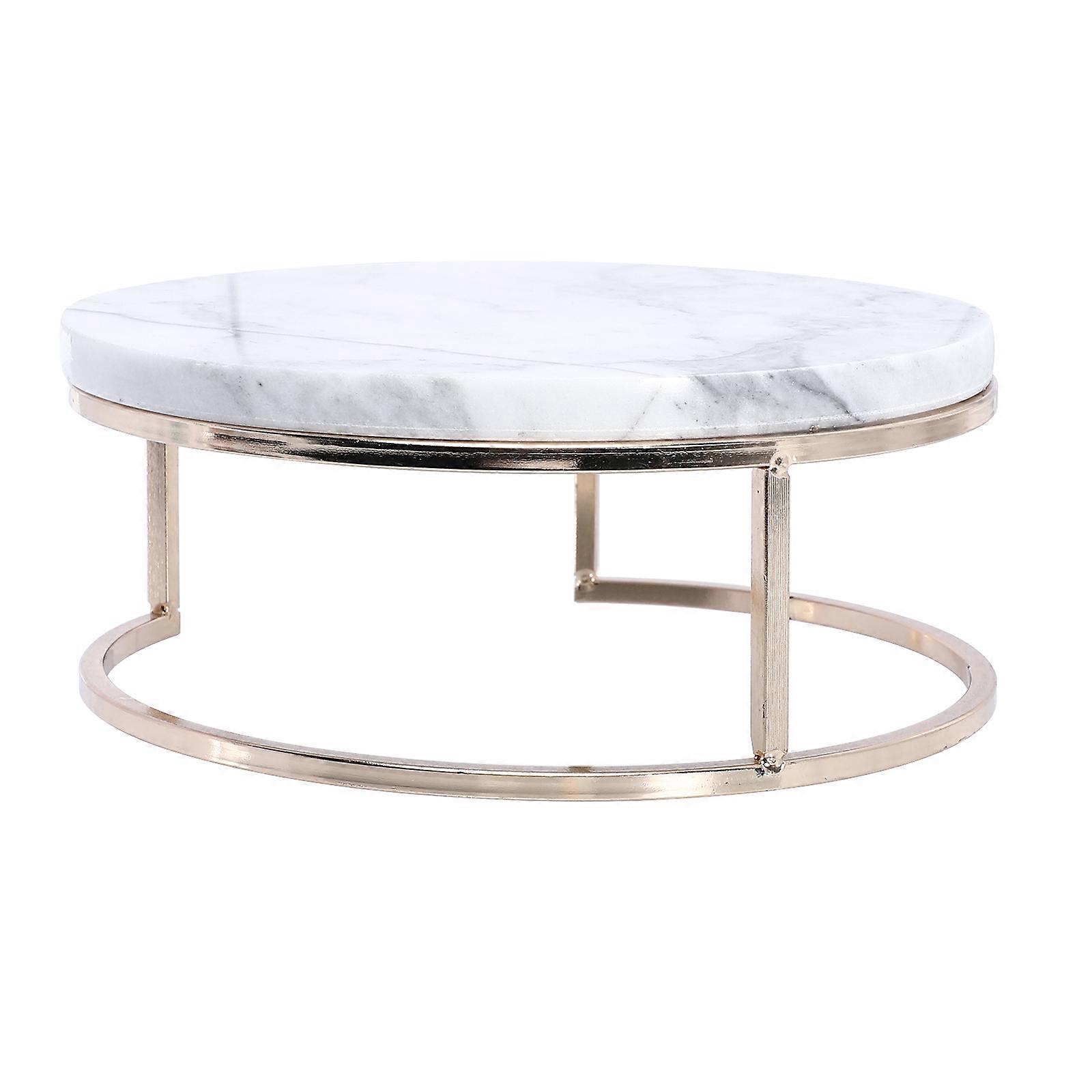 Marble Dessert Stand Thick Base Widened Design For Decorating Cakes Display Chocolates 1Pcs