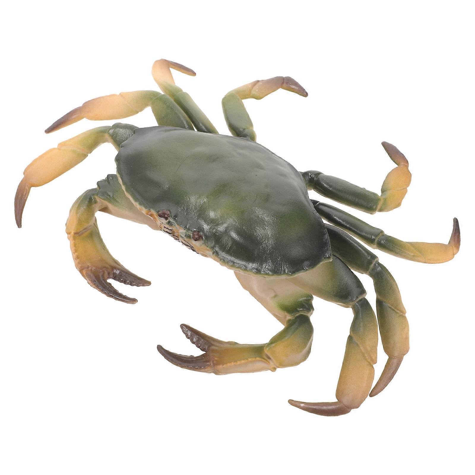 Miniature Crab Model Children Collectors Assorted Color 17.00X13.00X3.00CM Durable Material 1Pack