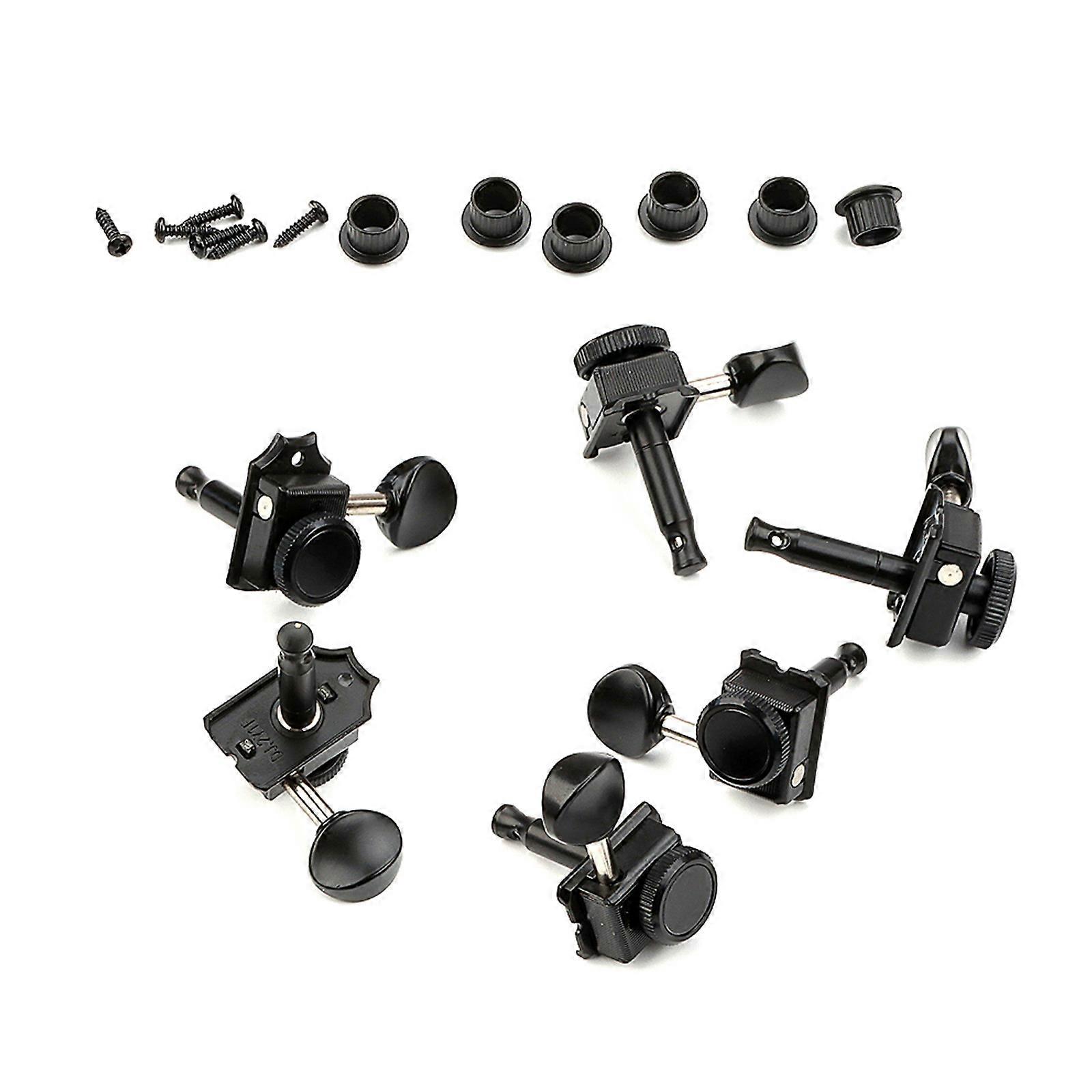 Elektrisk Akustisk Gitar Tuner Maskin Hodet Knotter 6 Høyre Gitar Streng Plugger Låsing Tunere 6R Stemmepinner Streng Tunere Flerfarget