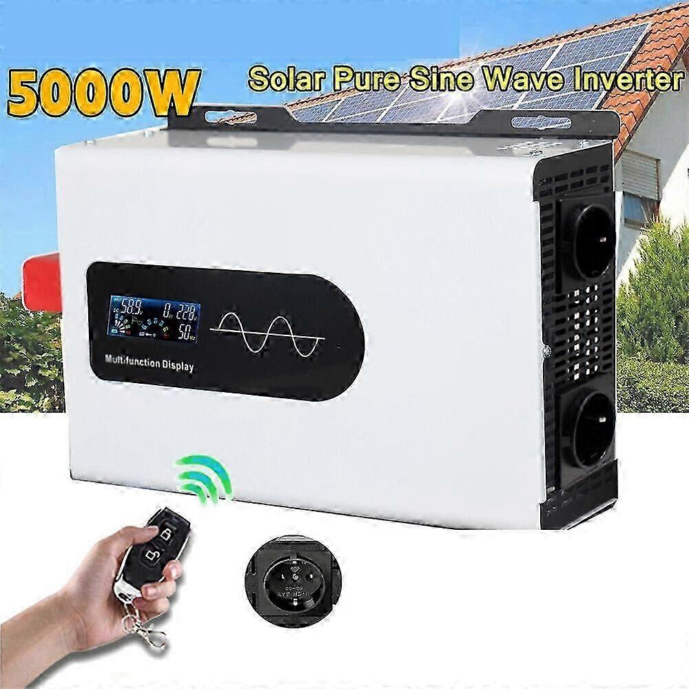 5000W maximálny čistý sínusový menič 12V/24V/48V na 230V menič napätia pre solárnu sústavu a použitie vo vozidle