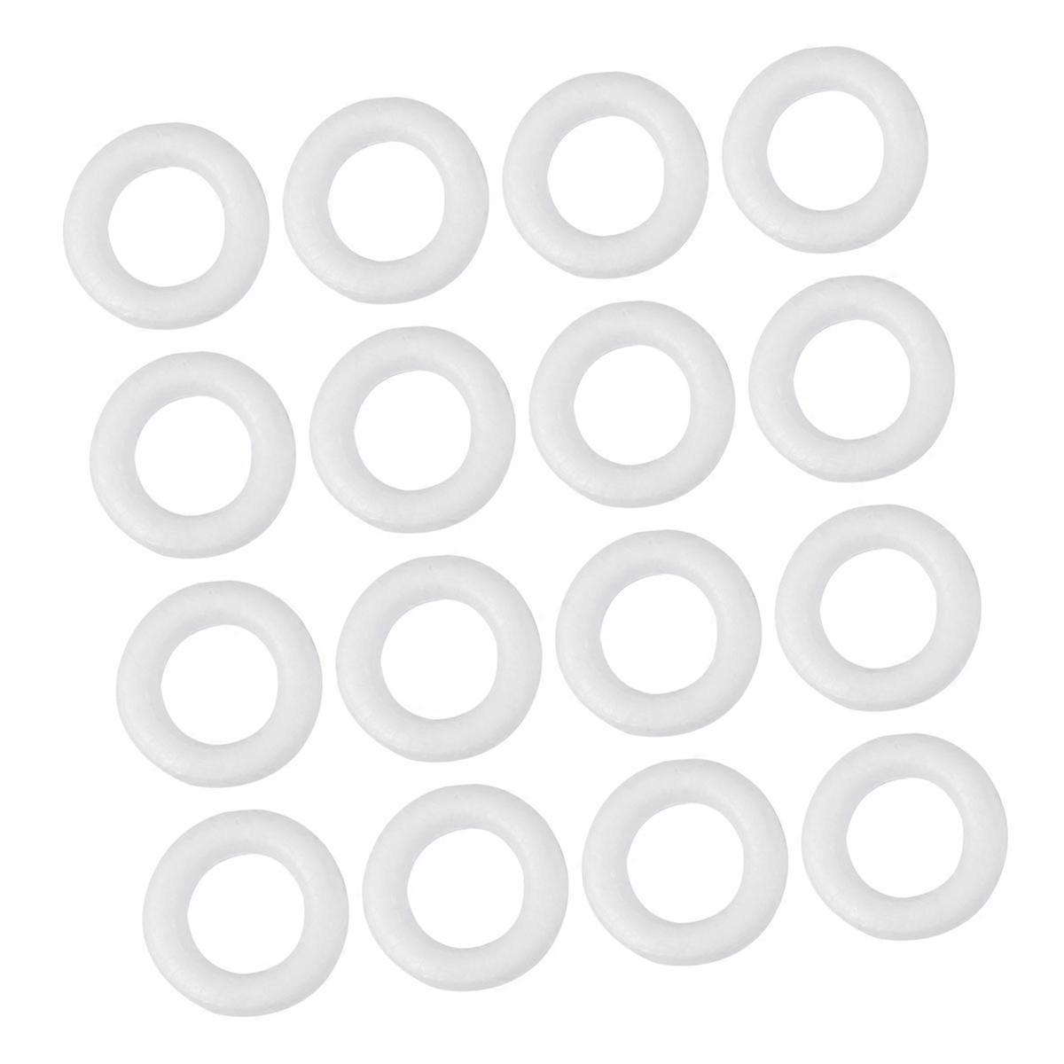 50pcs DIY Circular Ring Art Painting Kit for White Foam Crafts – Creative Hand Eye Coordination Supplies for Crafting and Art Projects
