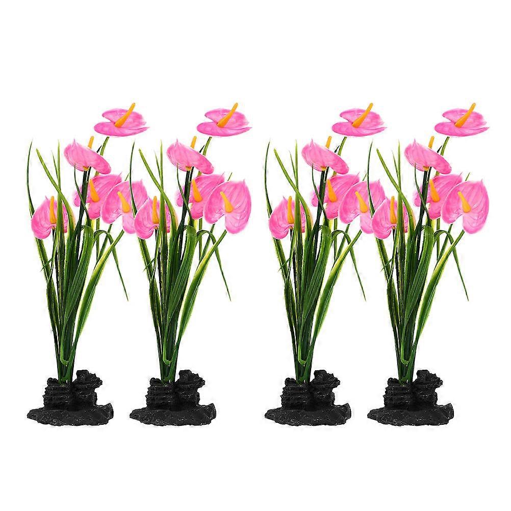 ديكور نباتي وهمي متجر طعام ياباني نمط أسود 22.00X5.50X4.50CM ديكور طاولة للأطباق 4 قطع