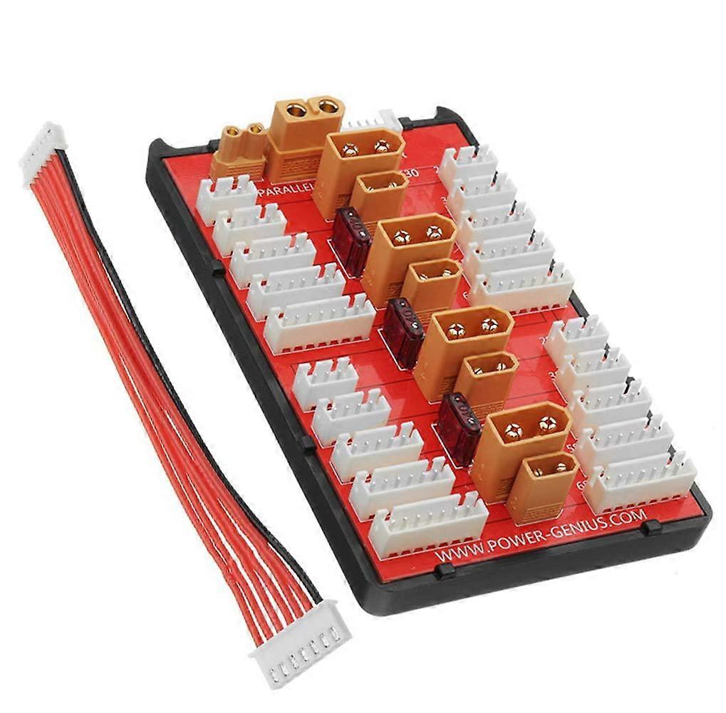 2in1 XT60 XT30 Parallel Charging Board Balance Charger Expansion Compatible with 26S LiPo Batteries for RC Models Replacement Part DIY Tools