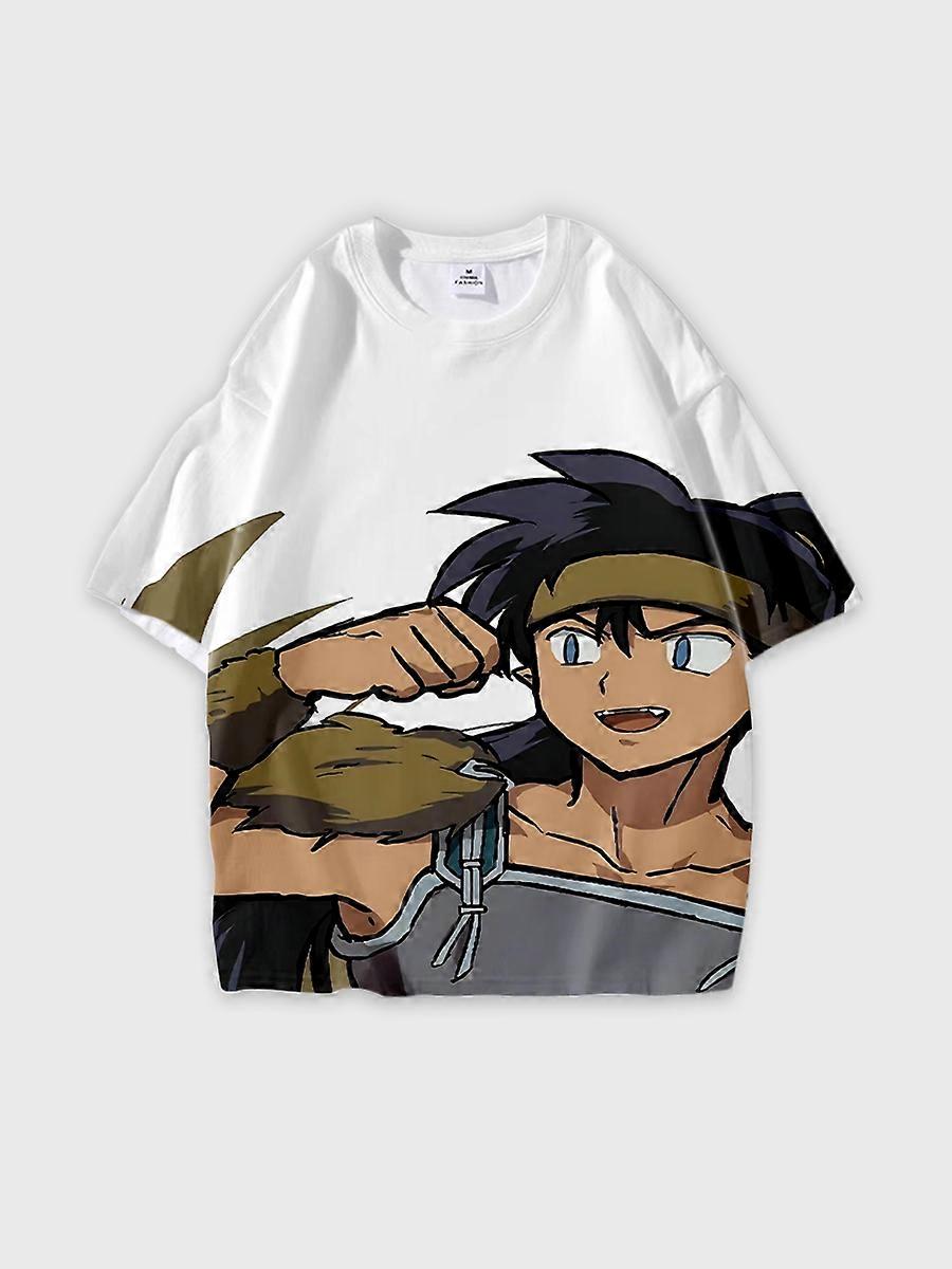 T-shirt round neck Role Pattern loose short sleeve D1278