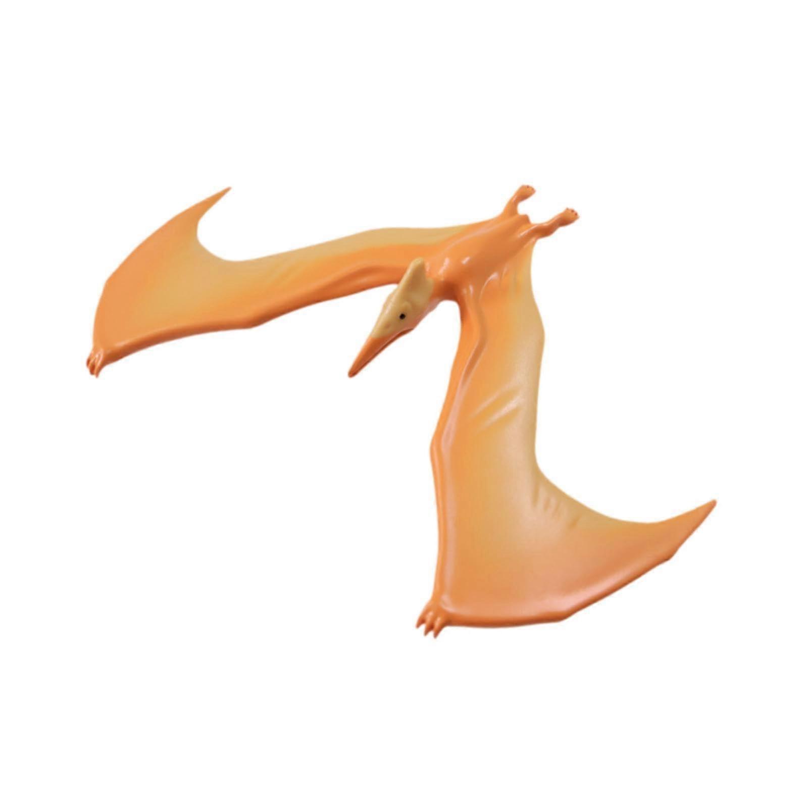 Balance Bird Balancing Dragon Toy Figures For Adults, Pterosaur Fidget Toy, Yellow, Plastic Model