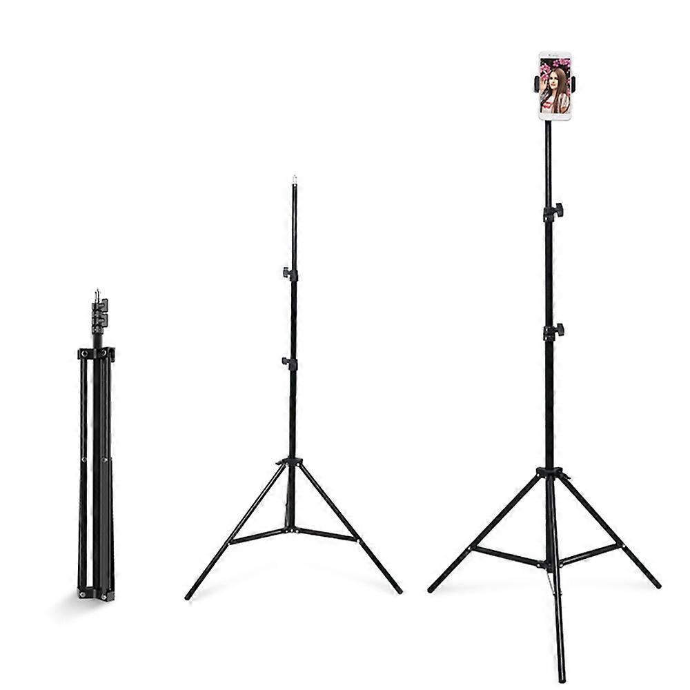 2.1m Mobile Phone Selfie Tripod Photography Fill Light Bracket Folding Stand
