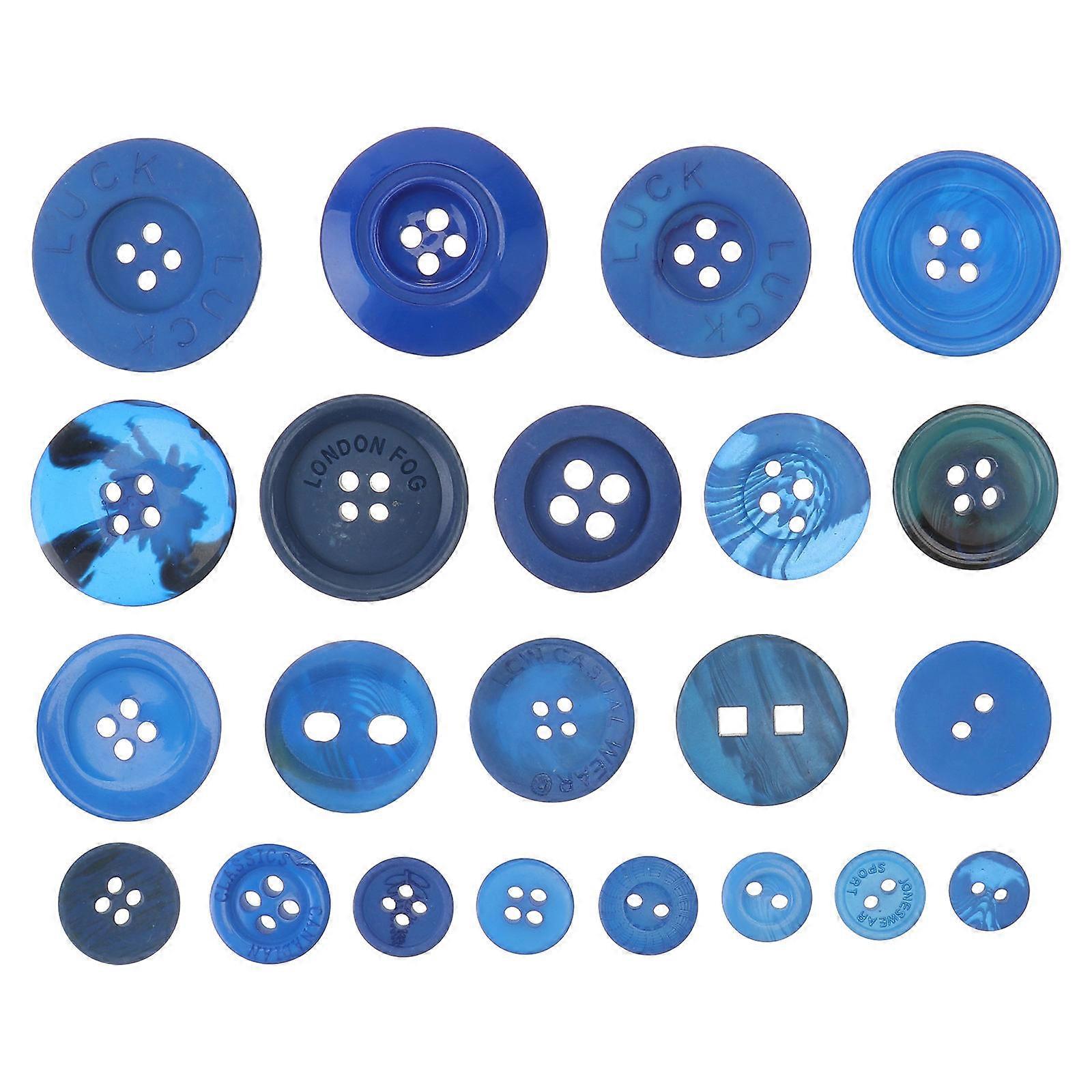 Resin Sewing Buttons 1 Pack Clothing Decoration Perfect For 2.5x2.5cm Blue Square Delicate And Simple Design