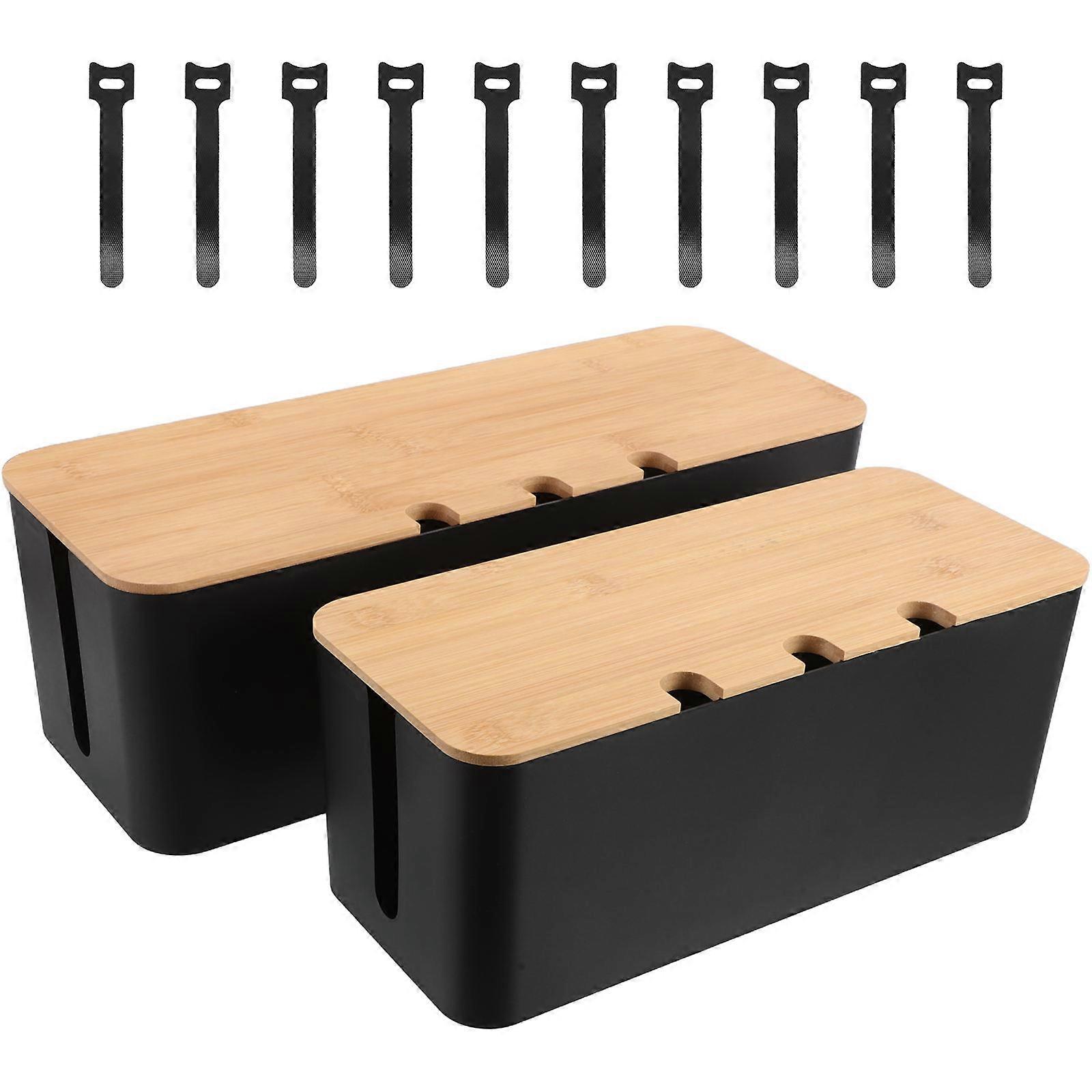 Power Strip Hider Box Cable Management Wire Organization Ventilation Dust Protection Damage Prevention 1 Set