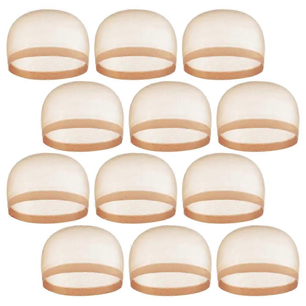 Hairnet for Wigs Lace Wig Hats Men and Women Daily Use Breathable Adjustable 12Pack