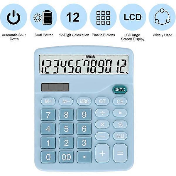 Basic Standard Calculator 12-Digit Desktop Calculator with Large