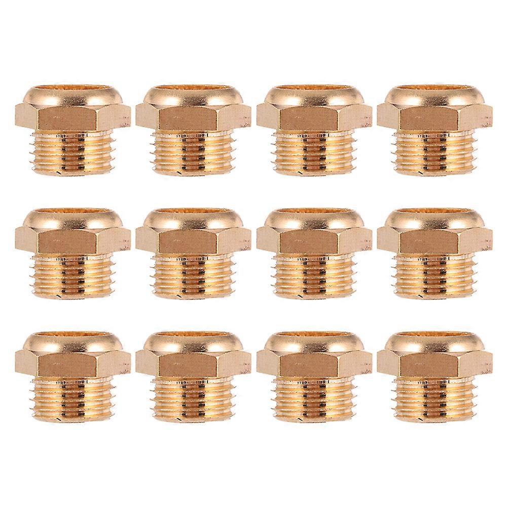 Pneumatic Muffler with Male Thread for Valve Metal Assorted Color 12 Pieces G1/4