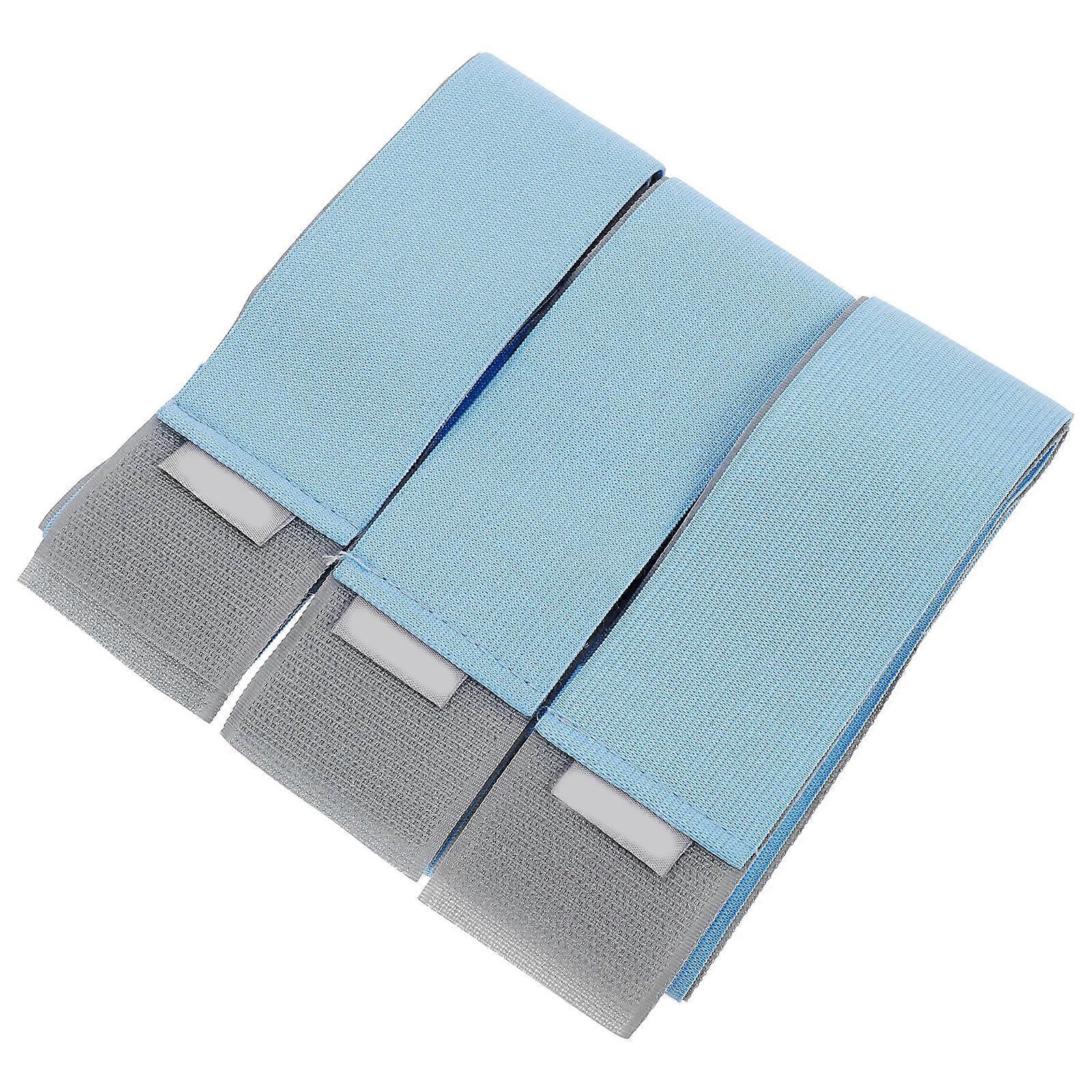 Car Trunk Strap Organizer Blue 60X5cm Prevent Rolling Item Organization 3Pcs