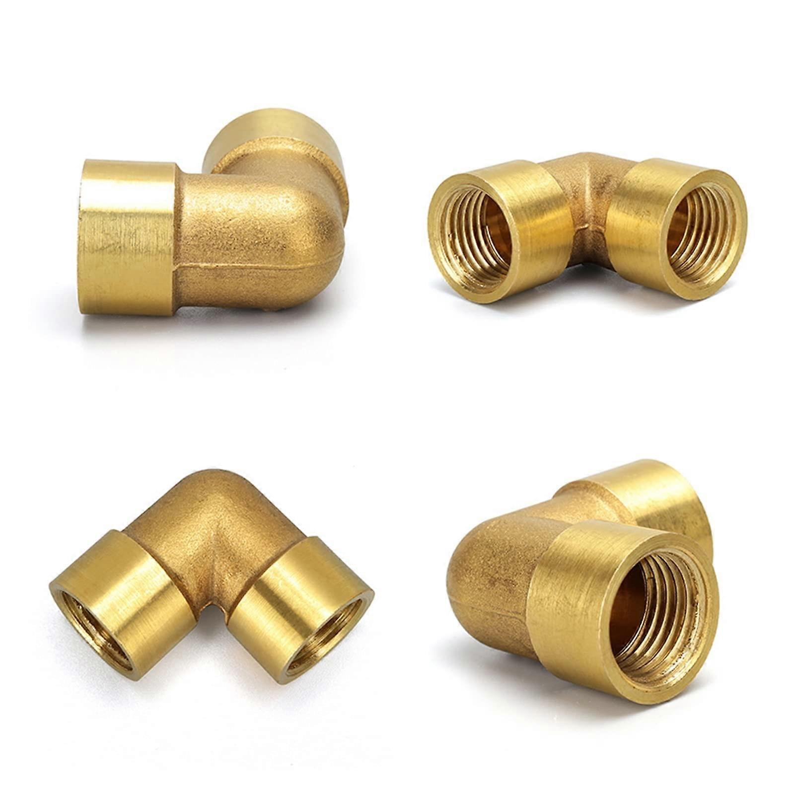 Gartenschlauchadapter 90-Grad Messing Kniestück 1/8" 1/4" 3/8" 1/2" 3/4" 1" Innengewinde Rohrverschraubung für Wasserkraftstoff