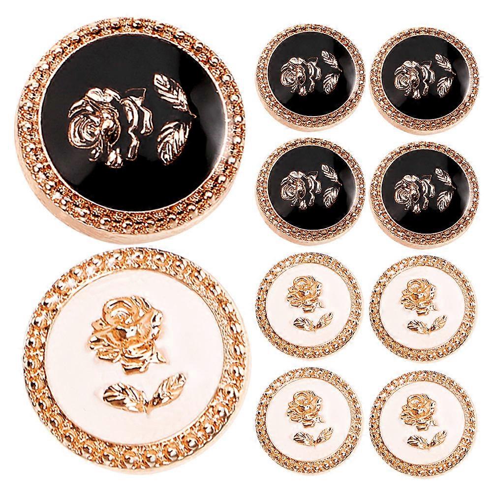 Durable Vintage Style Decorative Buttons 10Pcs Suitable For Women Clothing Shoes And DIY Projects