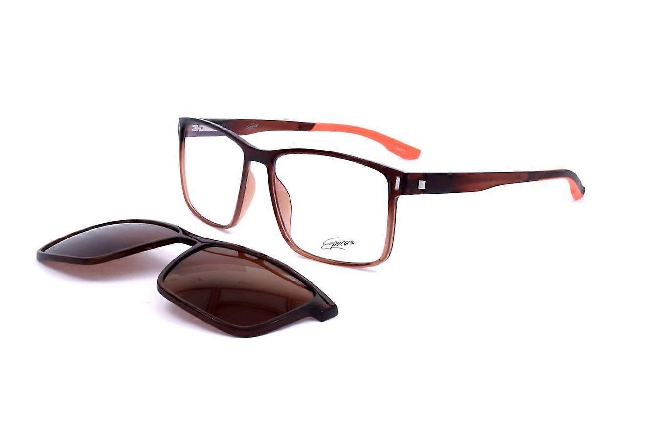 Eyewear Frames Epoca E2430 C2 SHINY TRASPARENT BROWN 55/16/140 MAN