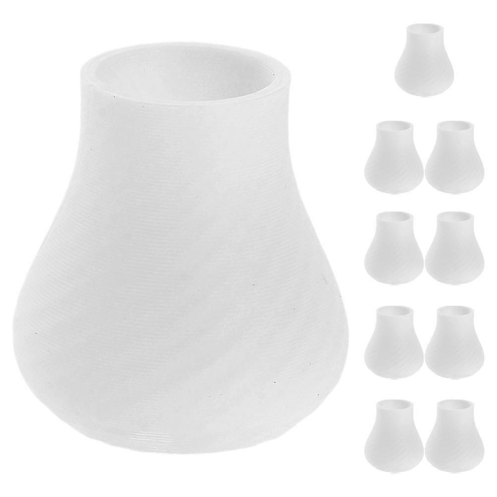 Micro Flower Vase Pack For Desktop Statue Decoration DIY Craft Projects Classic Design 10Pcs