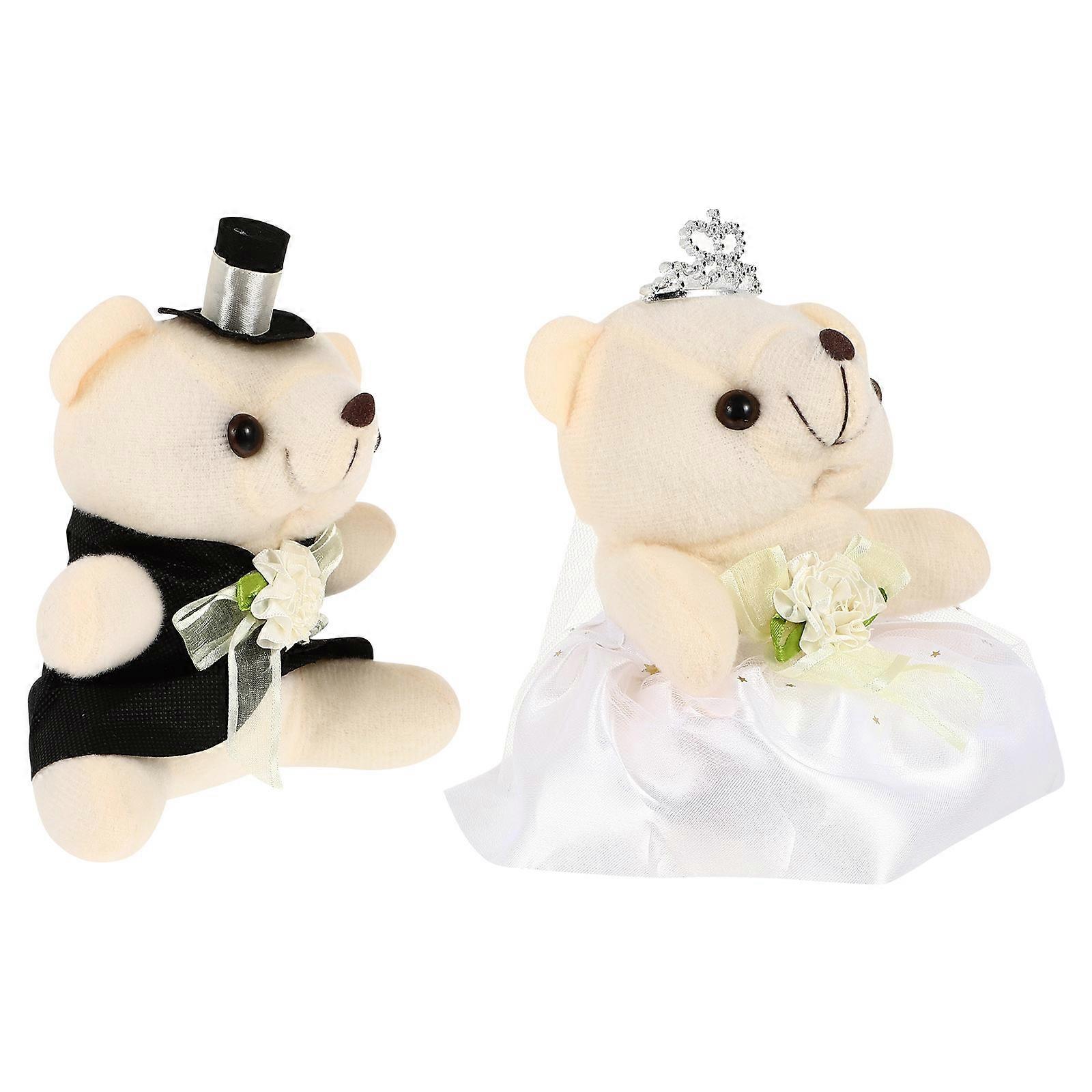 Creative Bear Doll Shape Valentine's Day Children Adults Bedroom Decoration 1 Pair